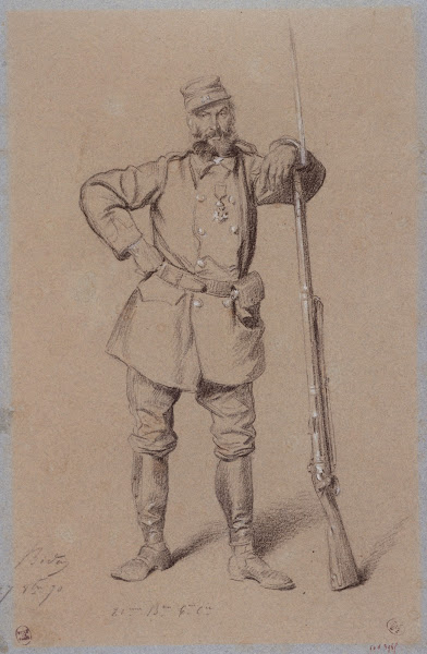Portrait de Ed Guérin pendant le siège de Paris 1870