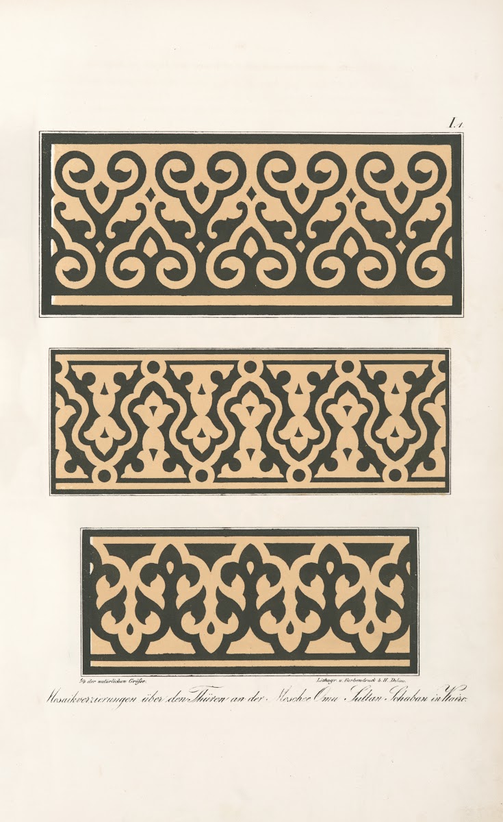 Mosaikverzierungen über den Thüren an der Moschee Omu Sultan Schaban zu Kairo 18