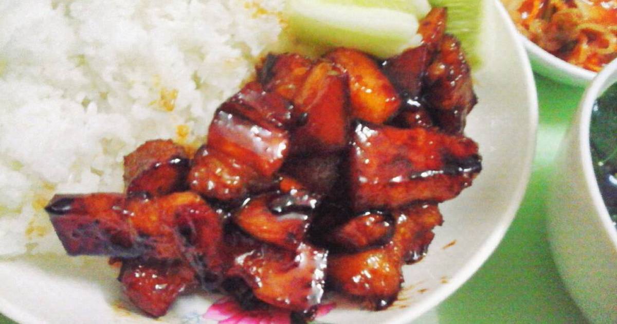 Thịt xào chua ngọt đơn giản