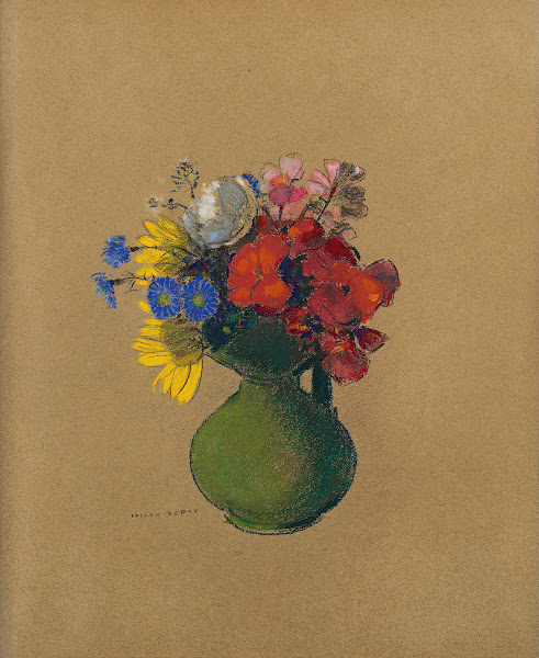 Géraniums et fleurs des champs 1905