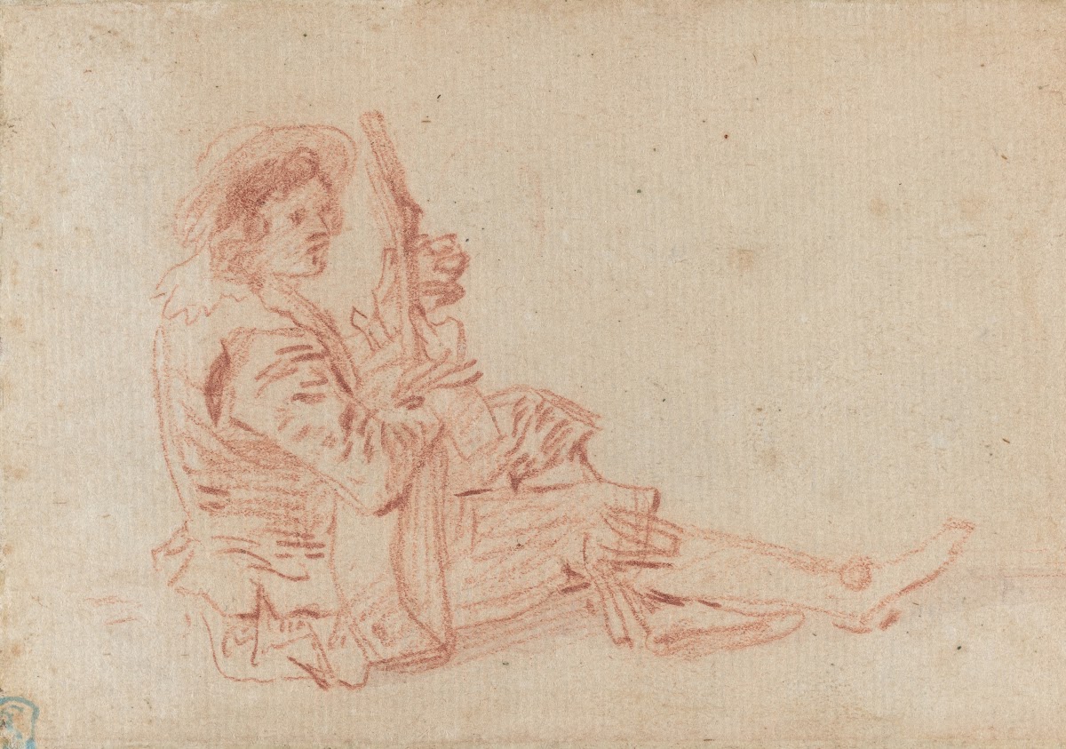 Seated Guitarist recto