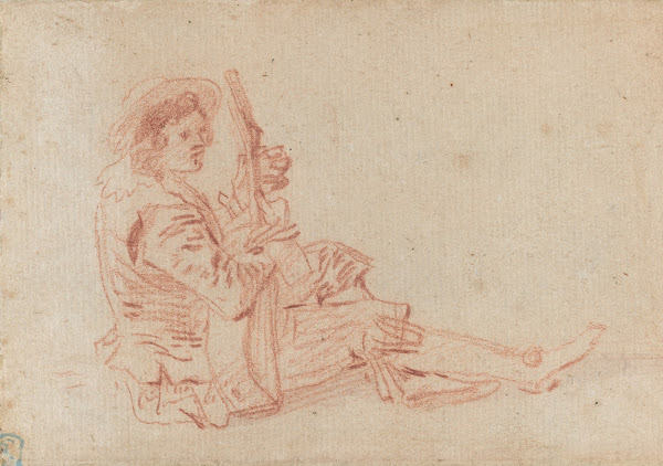 Seated Guitarist recto