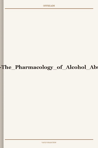 Kranzler-Ed.-The Pharmacology of Alcohol Abuse-1995