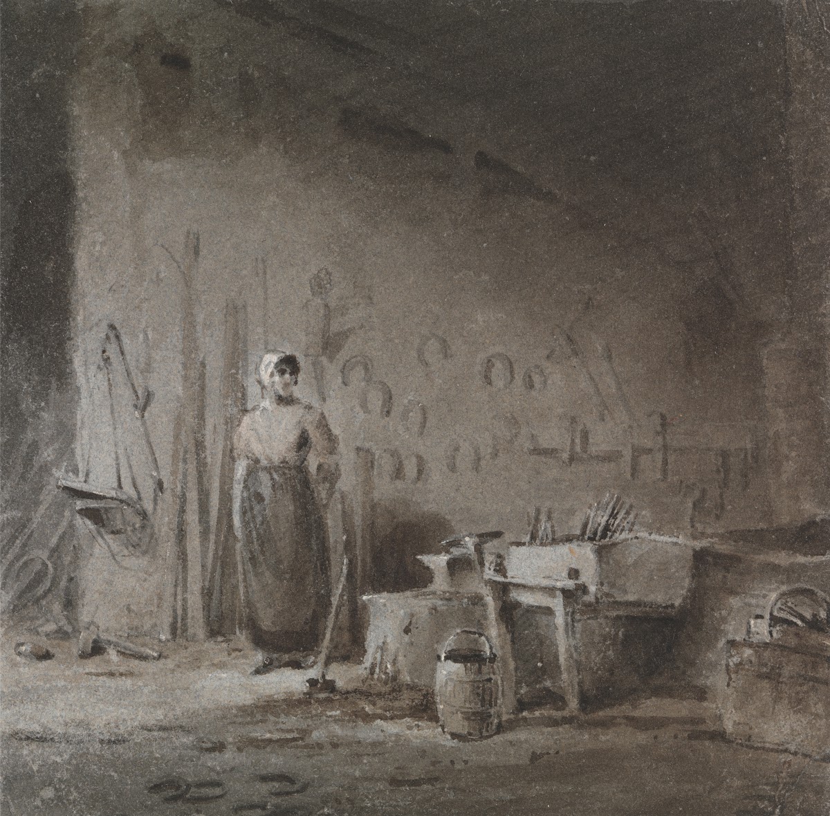 Interior of a Blacksmiths Forge