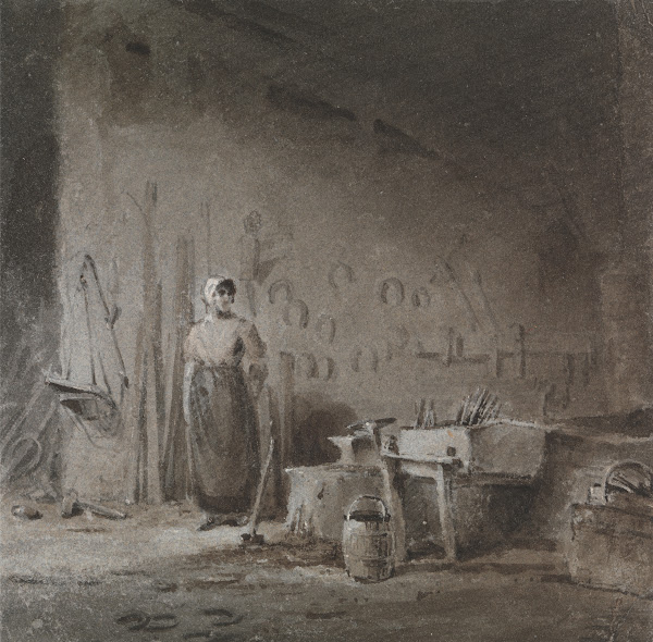 Interior of a Blacksmiths Forge