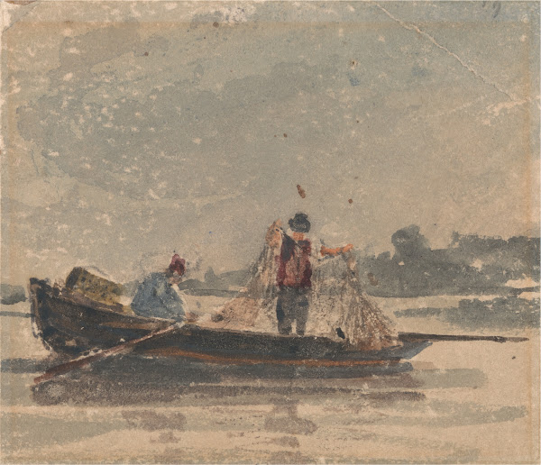 Fishermen Drawing a Net ca 1820