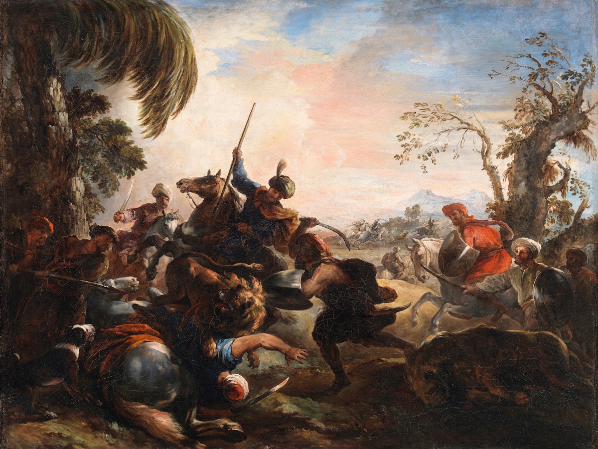 Lion Hunt c1700