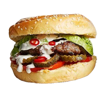 Lamb doner burger