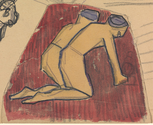 Cave of the Golden Calf Kneeling Figures 1912