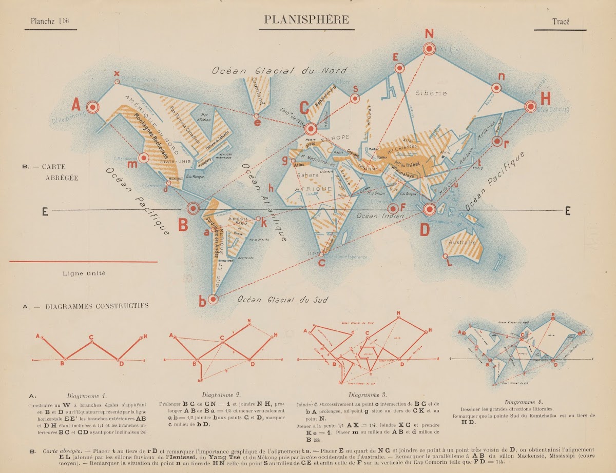 Planisphère  Tracé 1907