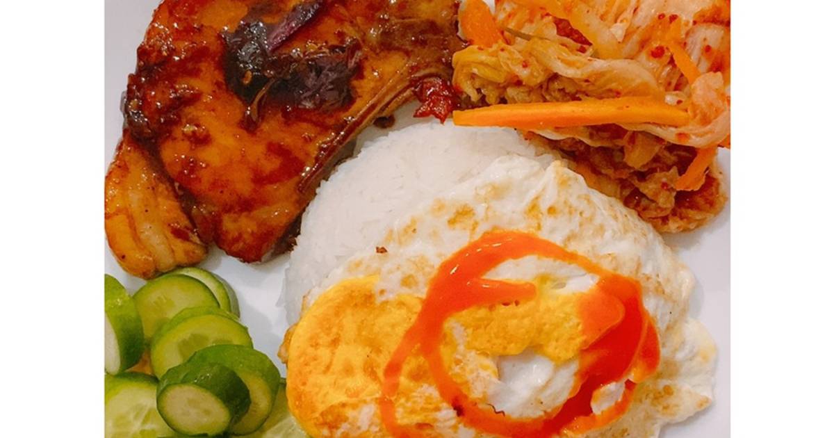Cơm tấm Sườn trứng🤤