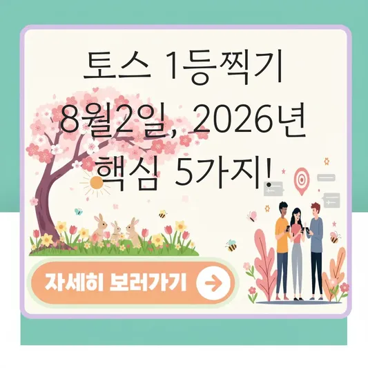 토스 두근두근 1등찍기 8월2일 이벤트