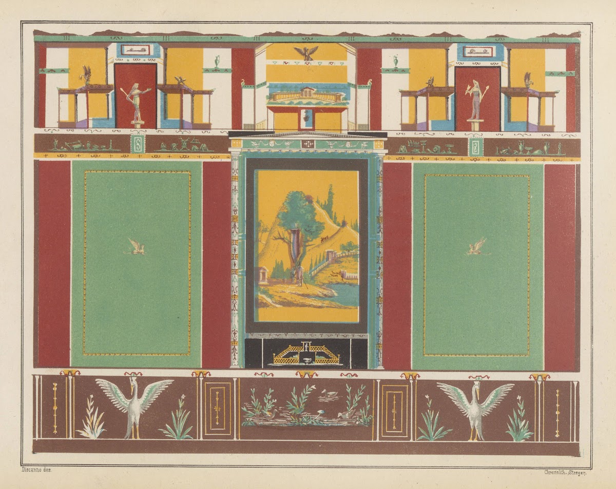 The most beautiful walls in Pompeii Pl16 1877