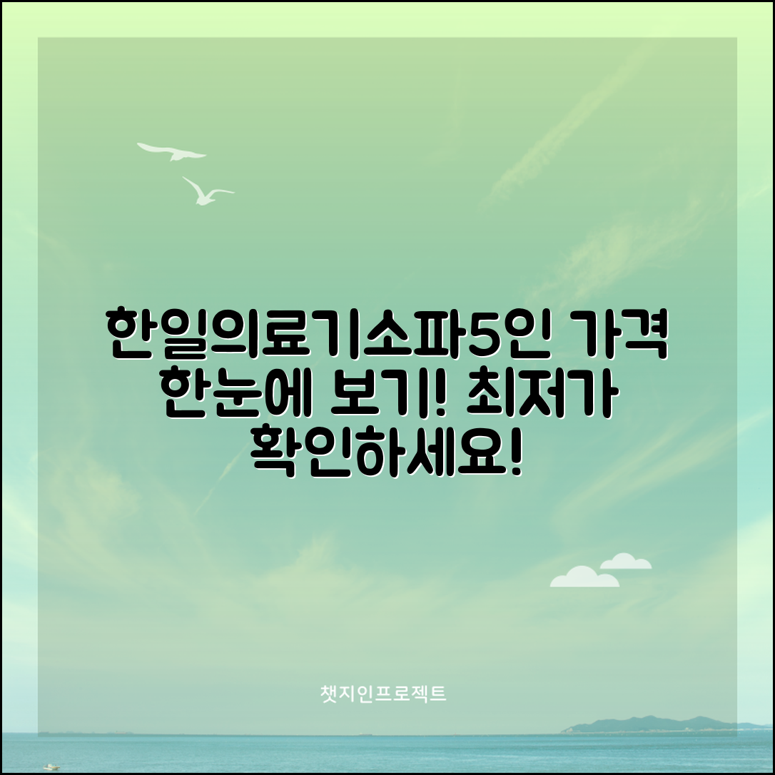누구나 알 수 있는 한일의료기소파5인 가격