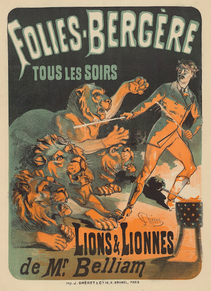 Folies Bergère lions et lionnes de Mr Belliam 1879