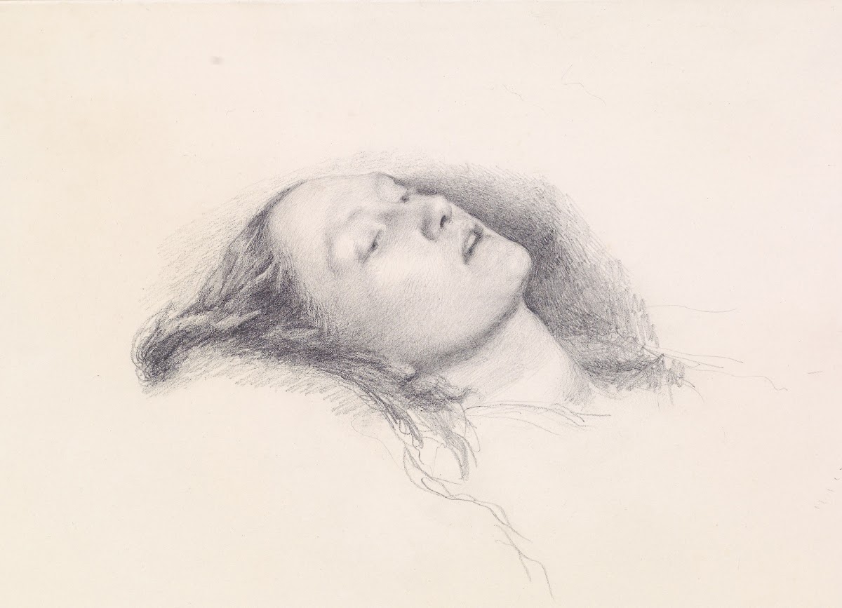 Ophelia  Head Study 1852