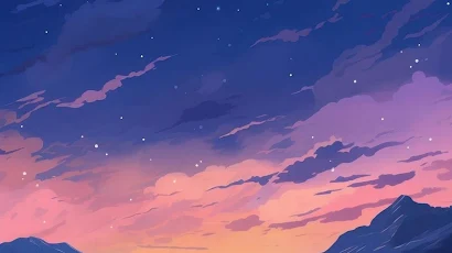 Night Sky, Landscape Art, Fantasy Scenery, Lake Reflection Full HD iPhone Wallpaper