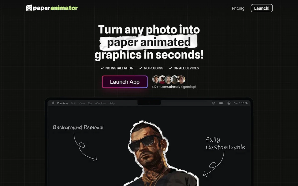 Captura de Paper Animator