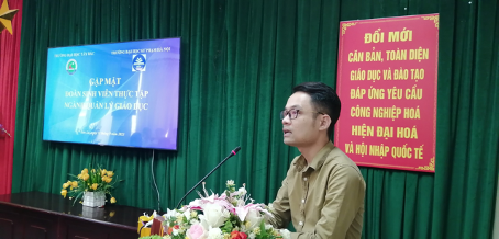 Gặp mặt đoàn sinh viên thực tập Ngành Quản lý giáo dục, Trường Đại học Sư phạm Hà Nội tại Trường Đại học Tây Bắc