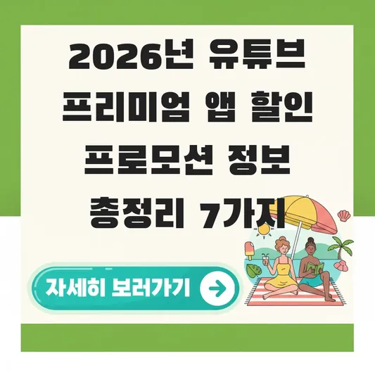 유튜브 프리미엄 앱 할인 프로모션 정보