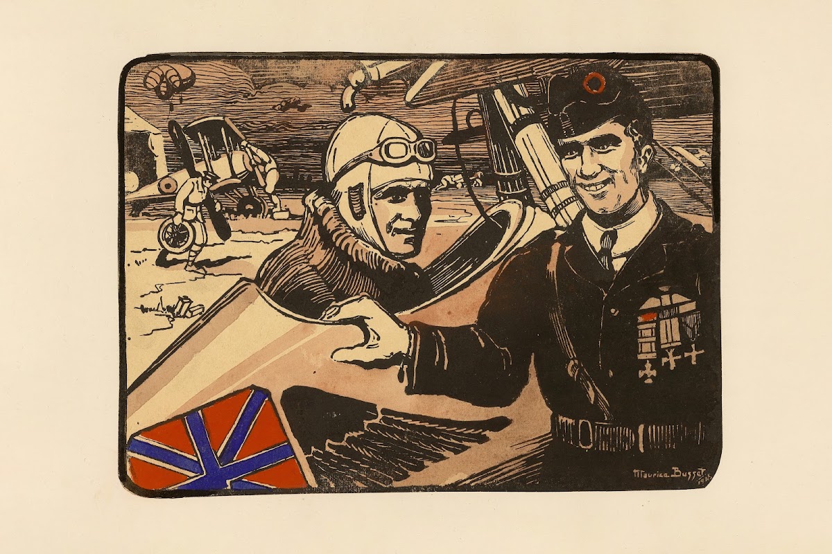 Le As anglais Bal et Bishop The English Aces Albert Ball and Billy Bishop 1920