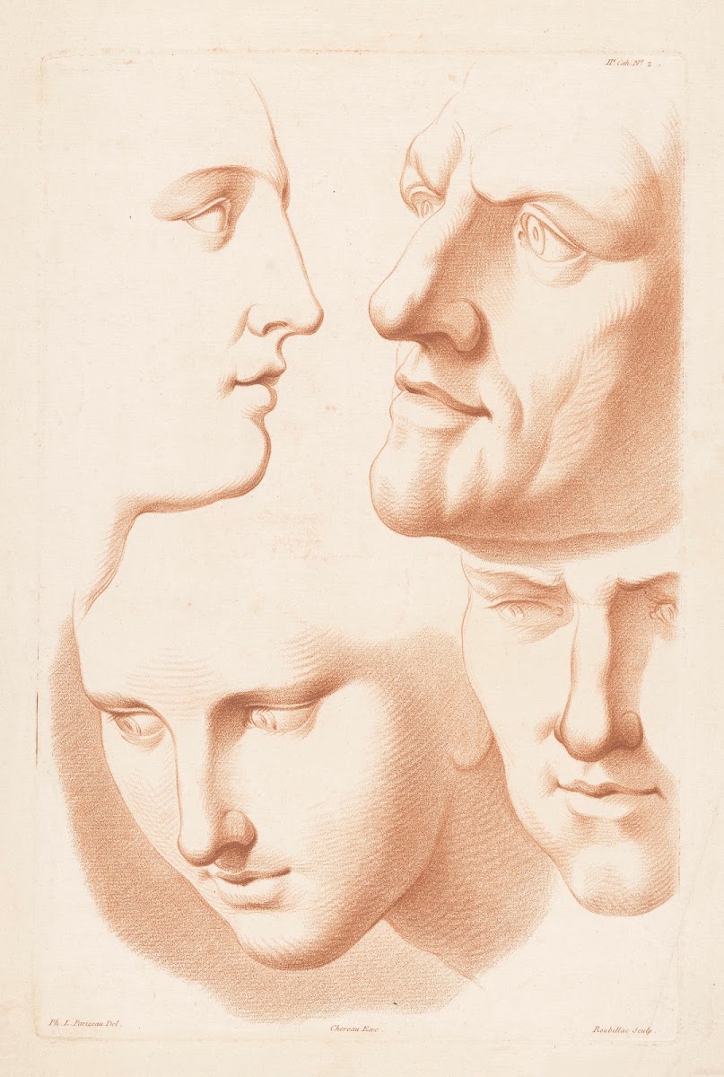 Heads of man and woman 1749 1849