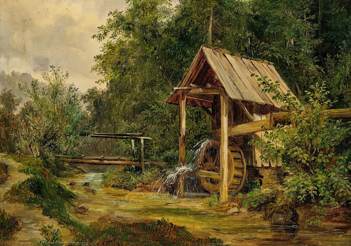 A Mill by a Creek 1850