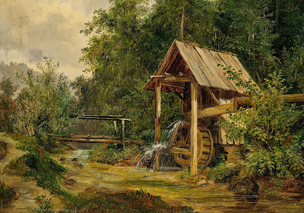 A Mill by a Creek 1850