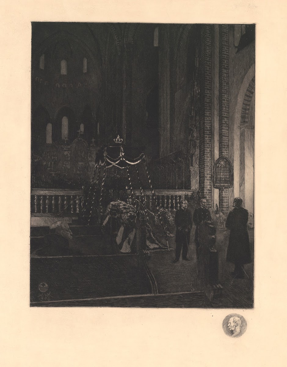 Christian IXs funeral in Roskilde Cathedral 1906