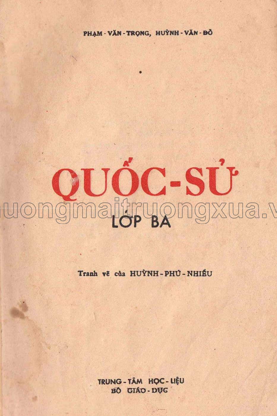 Quốc sử lớp ba (1972) - Trang 0