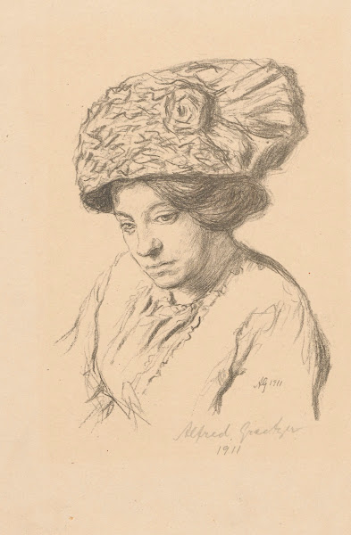 Sinnendes Mädchen 1911
