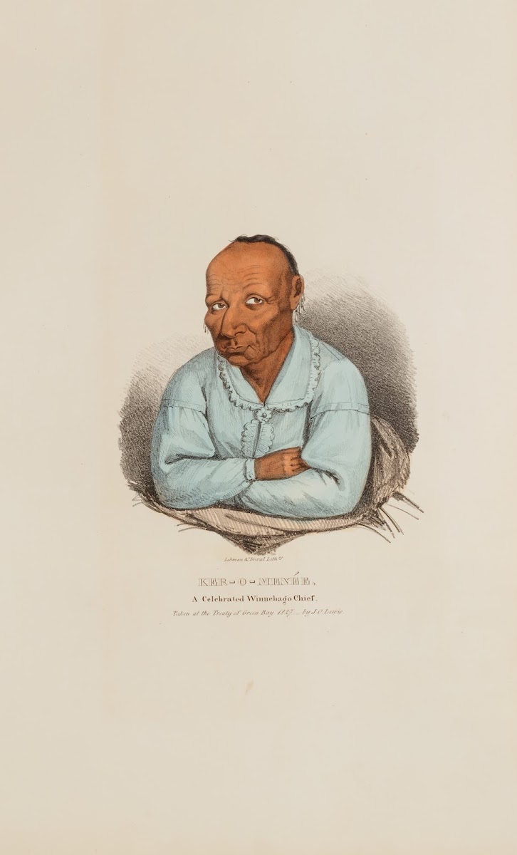 KER O MENEE A Celebrated Winnebago Chief 1835
