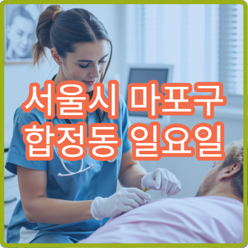 서울시 마포구 합정동 일요일 내과 두통 혈압상승 진료