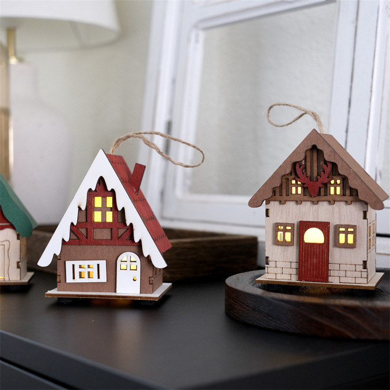 Lit Retro Christmas House