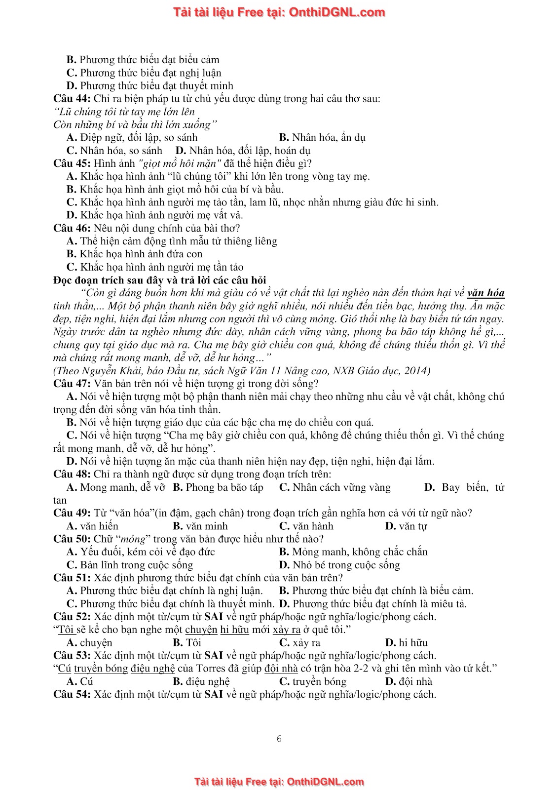 39 Đề ôn HSA - ĐỊnh tính