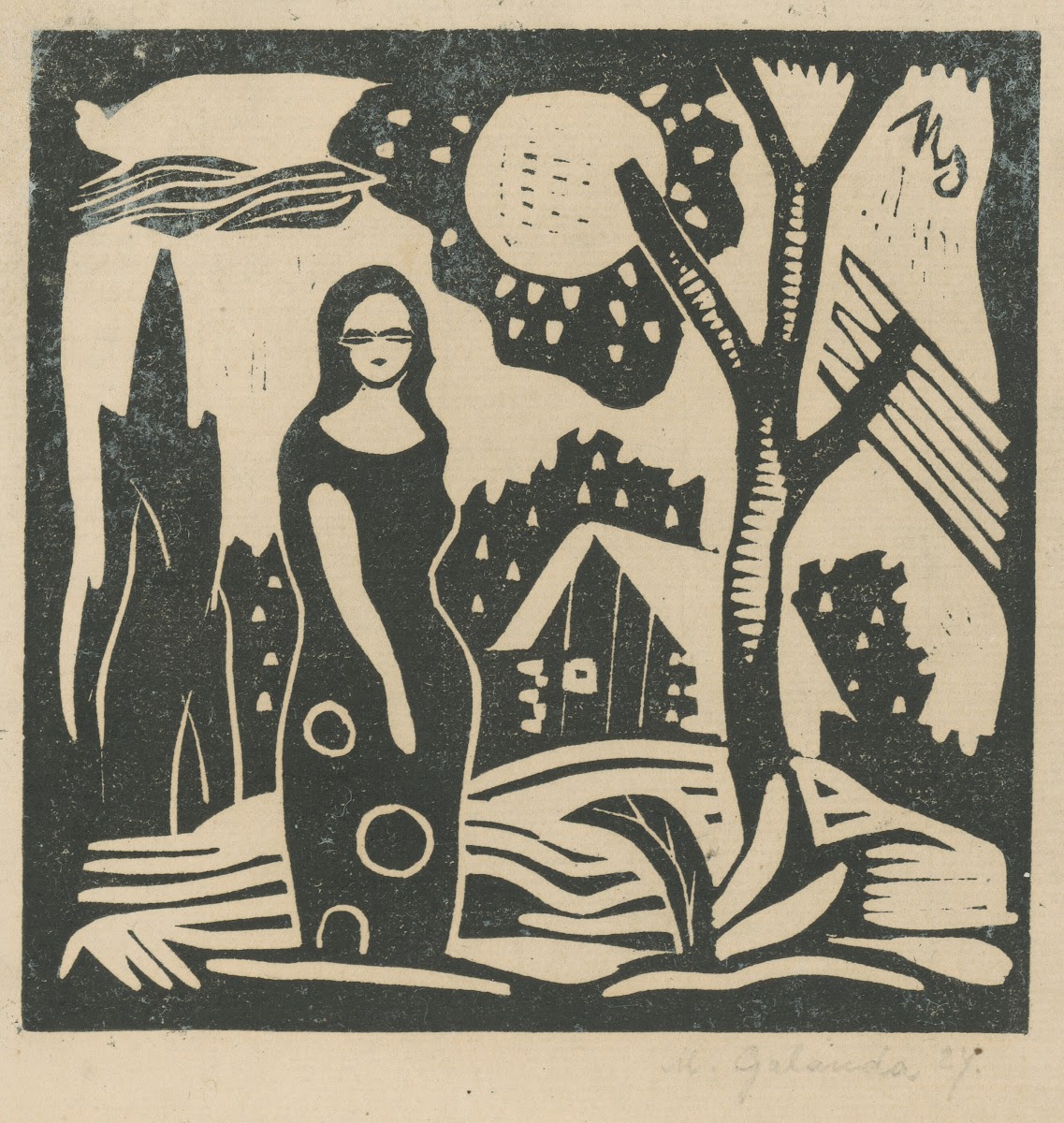 Woman in the country 1927