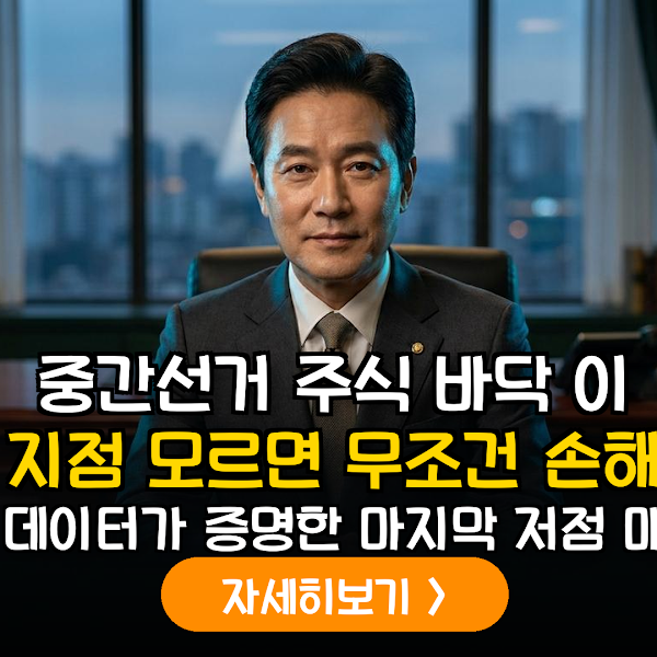 2026년 미국 중간선거 주기와 증시 저점 포착을 위한 데이터 기반 기술적 분석