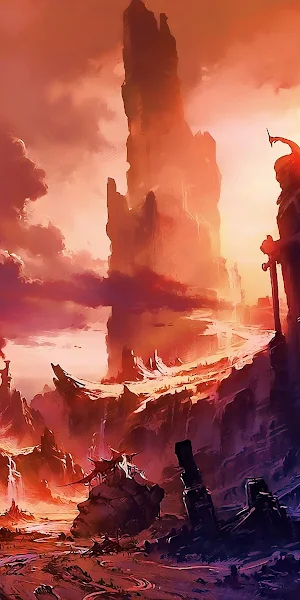 Fantasy Art, Photoshopped, Ruins, The Lord Of The Rings, Fan Art 4K Wallpaper Background