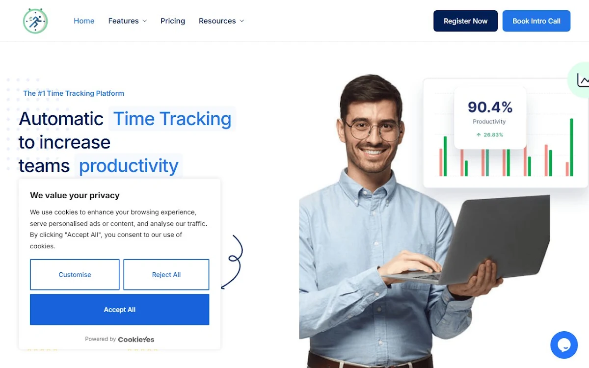 Captura de Backlsh - Time Tracking