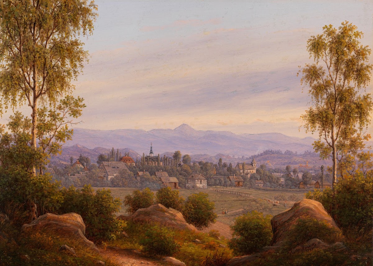 Blick auf Bad Warmbrunn 1851