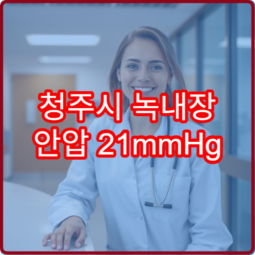 청주시 녹내장 안압 21mmHg 이상 응급 진료 병원 안내