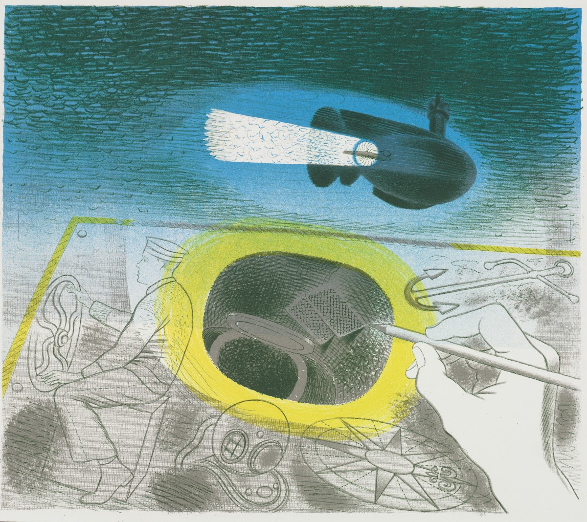 Submarine Series Introductory Lithograph 1941