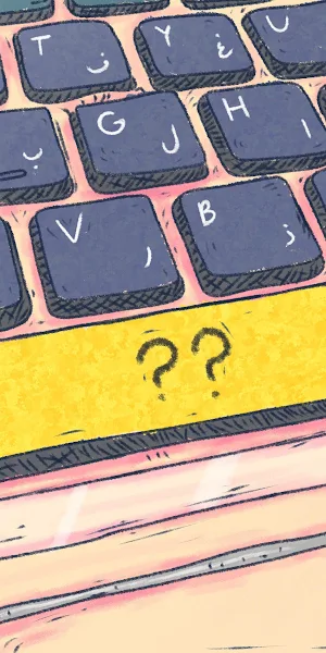 Keyboard, Arabic, Technology, Questions 4K Wallpaper Background