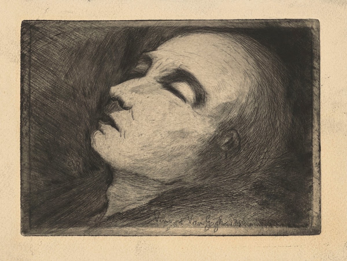 Vincent Van Gogh sur son lit de mort 1890