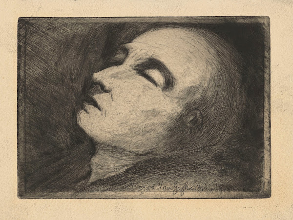 Vincent Van Gogh sur son lit de mort 1890