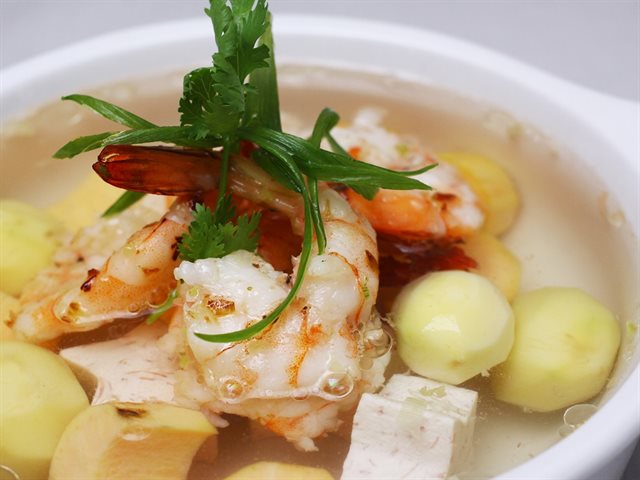 Canh Tôm Rau Củ