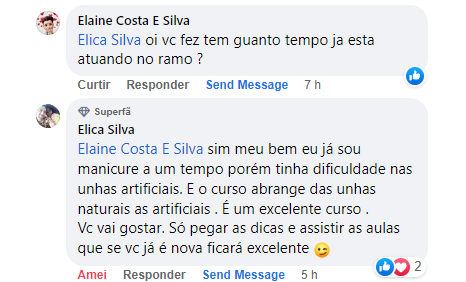 Depoimento de aluna do Nail Academy 2