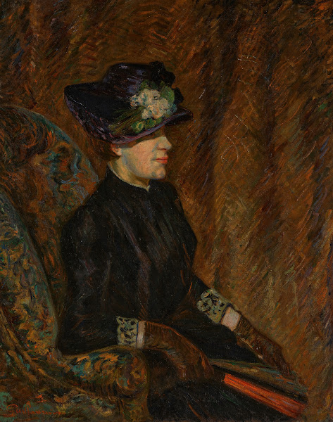 Madame Guillaumin à léventail circa 1888