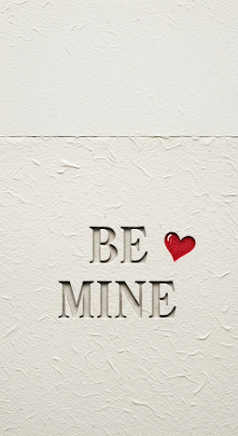 Vintage Letterpress 'Be Mine'