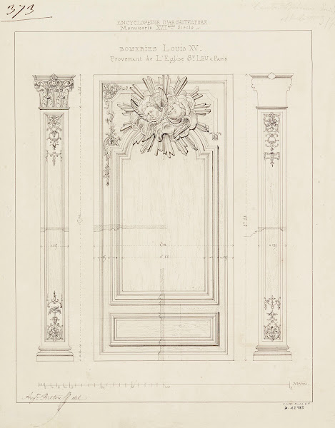 Boiseries Louis XV provenant de léglise Saint Leu détails darchitecture 1701   1